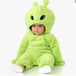 Pottery Barn Kids Green Alien Costume 12-24M